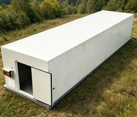 Système de culture de champignons industriel en chambre froide avec moteur et contrôle climatique intelligent, conteneur de production à haut rendement