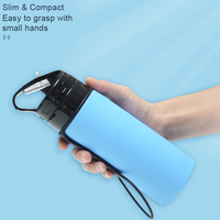 Jolie Bouteille d'Eau en Silicone Enroulable, Colorée, 450 ml, Sans BPA, Anti-Fuite et Incassable pour la Rentrée des Classes Enfants et Étudiants