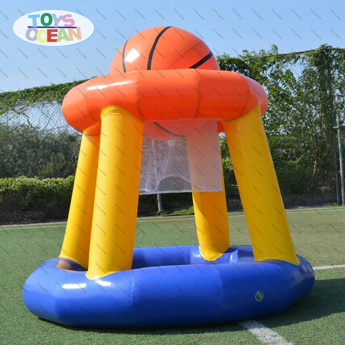 Inflatable basketplus गेंद शूटिंग घेरा खेल के मैदान