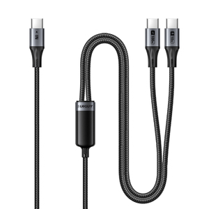 Câbles de données USB C SUNGUY 2 en 1 100W PD, câble de charge rapide de type C, câble d'alimentation USB C pour téléphone, ordinateur portable et utilisation en voiture - Product Image 1