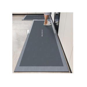 Tapis de cuisine en terre de diatomée rectangulaire antidérapant, absorbant l'eau, facile à nettoyer, motif original pour la protection du sol de la cuisine - Product Image 5