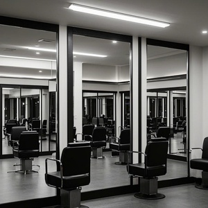 Full Body Length <b>Mirror</b> Glass 2-8mm Thickness Floor Wall Decoration Home Gym Salon Wholesale - Product Image 2
