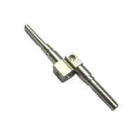 Conector de Latón de Alta Conductividad Plateado con Rosca y Ranura en P