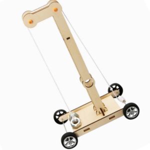 Kit de modèle de voiture à gravité DIY OKYN-G5540, projet d'expérience scientifique en bois pour l'éducation STEM à l'école - Product Image 2
