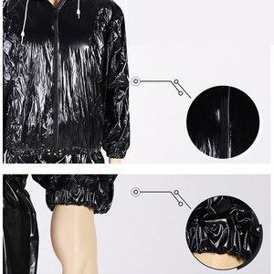 Combinaison de <span class=keywords><strong>sauna</strong></span> en PVC pour hommes et femmes, vente chaude de l'usine OEM, design en plastique résistant pour la transpiration, combinaison de <span class=keywords><strong>sauna</strong></span> pour les séances d'entraînement en salle de sport - Product Image 3