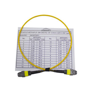 Applications LAN de télécom de câble de raccordement de <span class=keywords><strong>fibre</strong></span> <span class=keywords><strong>optique</strong></span> de MPO/MTP <span class=keywords><strong>Plug</strong></span> and Play 8F-144F OS2 de câble de raccordement à haute densité - Product Image 4