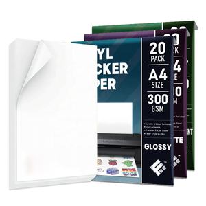 Offre Spéciale <span class=keywords><strong>Fanyi</strong></span> givré auto arc-en-ciel mat vinyle blanc A4 brillant pour imprimante à jet d'encre adhésif Transparent autocollant papier - Product Image 3