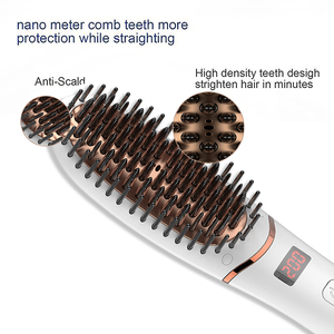 Très l'éternité Magique Peigne À Barbe Pour Hommes, Peigne à Défriser <span class=keywords><strong>les</strong></span> Cheveux Électrique Redressage Brosse À Cheveux - Product Image 6