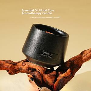 Idea de regalo de San Valentín fragante de gama alta para la decoración del hogar Núcleo de madera Aromaterapia Aceite vegetal Velas de cera de soja - Product Image 3