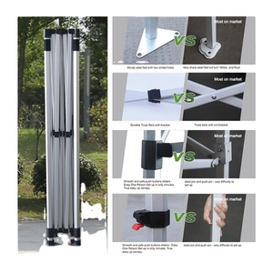 Chapiteau publicitaire extérieur du fabricant Auvent 3x3 en aluminium Cadre de tente Étanche Impression de logo personnalisé Utilisation en intérieur Baie de 5m - Product Image 3