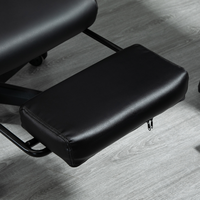 Chaise de bureau exécutive réglable en cuir noir pour enfants, pivotante, inclinable, pour jeux vidéo, fabriquée en Ukraine