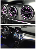 Éclairage d'ambiance automobile 64 couleurs/12 couleurs pour Mercedes Benz Classe A W176 Classe B W246 CLA C117 GLA X156