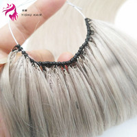 Nouvelle invention la plus invisible et confortable tissage à la main pure 6D/8D/9D/H6 extension de cheveux de ligne de plume 100% humain