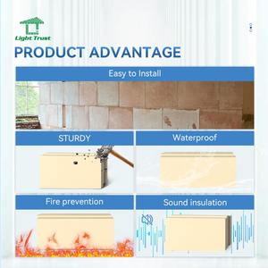 Moderne hoch dichte Gips steine Schall dichte feuerfeste Wand blöcke für das Haus Wohnzimmer Schlafzimmer für Park Hotel anwendungen - Product Image 4