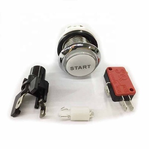 Bạc Tấm Push Start Button Push Button Arcade Buttons Đối Với Arcady Máy - Product Image 2