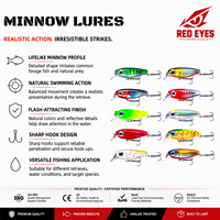Nouvelle Ligne d'appâts micro-flottants Minnow 3g pour la pêche en eau profonde, leurres durs pour la pêche en ruisseau, pour la pêche au poisson-bouche, au poisson-œuf et au poisson-bouche-coupe, vente en gros, OEM