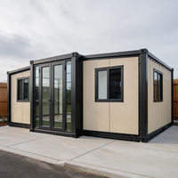 Maison conteneur modulaire préfabriquée de luxe isolée, extensible et abordable, à vendre