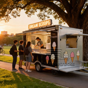 Kiosque personnalisable unique de camion de nourriture de concession de bonbon de pop-corn de barbe à papa de pâtisserie à vendre événements de camp en plein air - Product Image 2