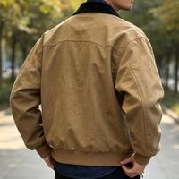 Veste bomber en toile pour homme, style streetwear, hiver