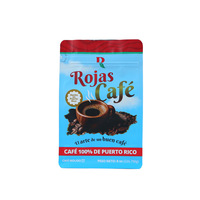 Sacs à café à fond plat imprimés sur mesure 250g 500g 1kg Sachets Doypack en aluminium pour thé Emballage de grains de café avec valve et fermeture éclair