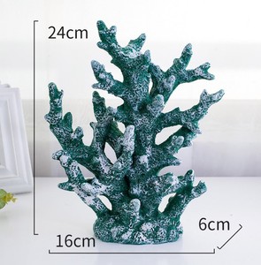 人工樹脂製サンゴ飾り 魚タンク ポーチ ワインキャビネット デスク ホームデコレーション 水槽サンゴ - Product Image 5