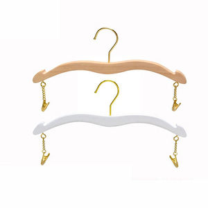 Ganci appendiabiti in legno massello di alta qualità, personalizzabili nel colore, e clip per <span class=keywords><strong>pantaloni</strong></span>, per biancheria intima da uomo e da <span class=keywords><strong>donna</strong></span>. - Product Image 1