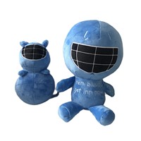 Peluche Amigo Bluudude Abandonné de Haute Qualité, Figurine de Jeu d'Horreur Courte 25cm, Jouet de Noël en Gros pour Magasin de Marchandises pour Adolescents