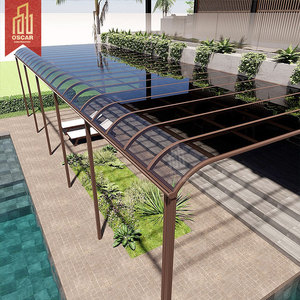 Pergola Copri-Patio All'Ingrosso da Giardino e da Esterno con Protezione Solare, Tetto in <span class=keywords><strong>Policarbonato</strong></span> e Struttura in Alluminio Personalizzabile - Product Image 2