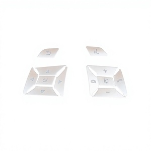 Pegatinas decorativas para botones del volante para Mercedes-Benz Classic, material ABS - Product Image 1