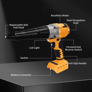 Pistola Remachadora Eléctrica Inalámbrica de Grado Industrial, 2.4~5.0mm, Fuente de Alimentación por Batería, 1 Año de Garantía, Herramientas Eléctricas - Product Image 2