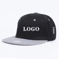 Gorra de Visera Plana Personalizada, Estilo Americano, Gorra de Hip Hop de Visera Plana, Gorras de Visera Plana de Color Sólido para Hombre y Mujer