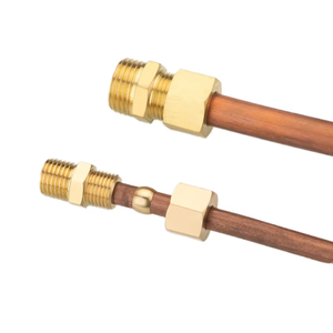 Conector <span class=keywords><strong>de</strong></span> Compresión <span class=keywords><strong>de</strong></span> Latón para Tubos <span class=keywords><strong>de</strong></span> 1/8", 1/4", 3/8", 1/2" OD X G, Adaptador Macho para Líneas <span class=keywords><strong>de</strong></span> Agua/<span class=keywords><strong>Gas</strong></span>/Aceite para Sistemas <span class=keywords><strong>de</strong></span> Tuberías Industriales - Product Image 4