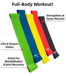 <span class=keywords><strong>Bandas</strong></span> <span class=keywords><strong>de</strong></span> Resistencia para Ejercicio, Juego <span class=keywords><strong>de</strong></span> 5 para Mujeres y Hombres, <span class=keywords><strong>Bandas</strong></span> Elásticas para Ejercicio, Fisioterapia Personalizada - Product Image 4