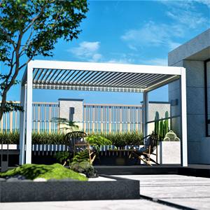 Ideas de Pérgolas Modernas de Aluminio Personalizadas, Kits de Toldos de Pérgola con Techo Retráctil de Láminas Fácil de Ensamblar - Product Image 5