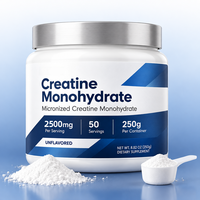 Créatine monohydratée en poudre pour adultes, antioxydant, apportant de l'énergie, améliorant l'immunité, différentes saveurs, 250 g, OEM HALAL