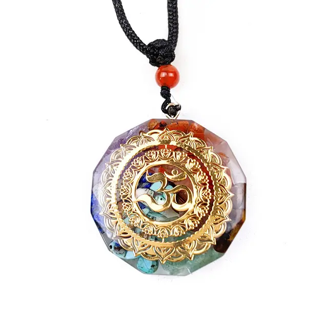 7 Chakra Orgonite Chakela collana pendente Orgonite cristallo Energy-Get occhi positivi collane a stella per donna uomo regalo