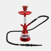 Ensemble de chicha arabe en gros avec bouteille en verre, pipe à eau en acier inoxydable, logo personnalisé OEM