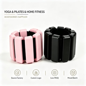 Sangles de poids pour poignets et chevilles en gel de silicone, outils d'entraînement de force portables, réglage amovible pour la course, le fitness et le Pilates - Product Image 1