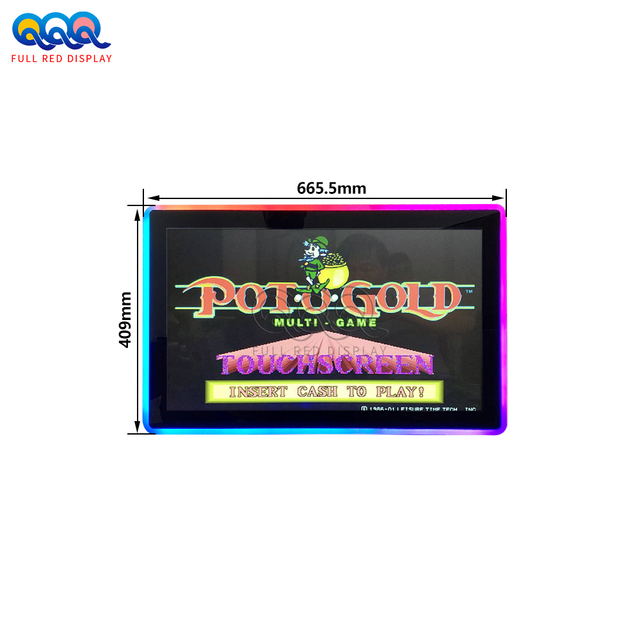 FullRed 27 Inch Lcd Monitor Vga Gaming 27 Inch Capacitive PCAP Touch Screen With Light