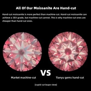 Tianyu Moissanite personalizado de fábrica al por mayor Moissanite gris suelto para joyería - Product Image 6