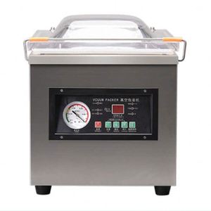 เครื่องซีลสูญญากาศแบบตั้งโต๊ะขนาดเล็ก สแตนเลส รุ่น DZ-260A สำหรับบรรจุภัณฑ์จากโรงงาน เหมาะสำหรับเนื้อวัว ปลา อาหารทะเล และผัก - Product Image 1