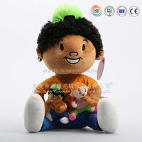 Poupées de joueur vaudou de football en peluche pour garçon habillé de dessin animé drôle accrédité ICTI pour