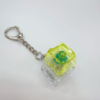 1 pièce Capuchon de clavier en forme de chat, anti-stress, jouet à bouton clic, pendentif de sac, capuchons de clavier pour doigts, porte-clés Fidget, capuchons de clavier personnalisables