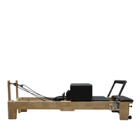 Machine de Pilates MJD M101A Reformer en bois de chêne durable, réglable et portable, pour la maison, le studio de yoga, la salle de sport, la santé et la musculation, garantie 5 ans