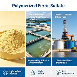 Sulfate de fer polymérisé (PFS), utilisé dans le traitement purifiant de l'eau potable domestique - Product Image 1