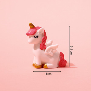 Artesanías de resina de unicornio, vitrinas creativas para el hogar, decoraciones de escritorio para oficina, adornos festivos de arte navideño para porche, nuevo - Product Image 3