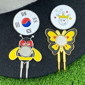 Ensemble de marqueurs magnétiques pour chapeau de golf, clips et marqueurs métalliques peints pour décorer les casquettes de golf - Product Image 2