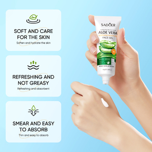 Gel d'<span class=keywords><strong>aloe</strong></span> <span class=keywords><strong>vera</strong></span> apaisant pour le visage, soin de la peau naturel OBO Cosmetic SADOER, marque privée, hydratant, apaisant pour toujours - Product Image 3