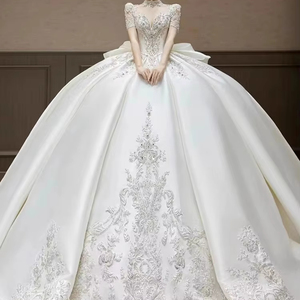 S1362R 2025 Nuevo Patrón de Encaje Real, Vestido de un Solo Hombro, Lujoso, de Alta Calidad, Textura de Princesa, Estilo de Ensueño, Superventas - Product Image 1