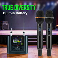 Microphone de conférence sans fil longue portée avec récepteur mini anti-bruit pour chant en extérieur, portée de 100 m